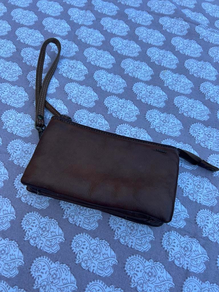Leren crossbody tas. Merk Berba. Kleur cognac, Overige merken, Bruin, Ophalen of Verzenden, Zo goed als nieuw