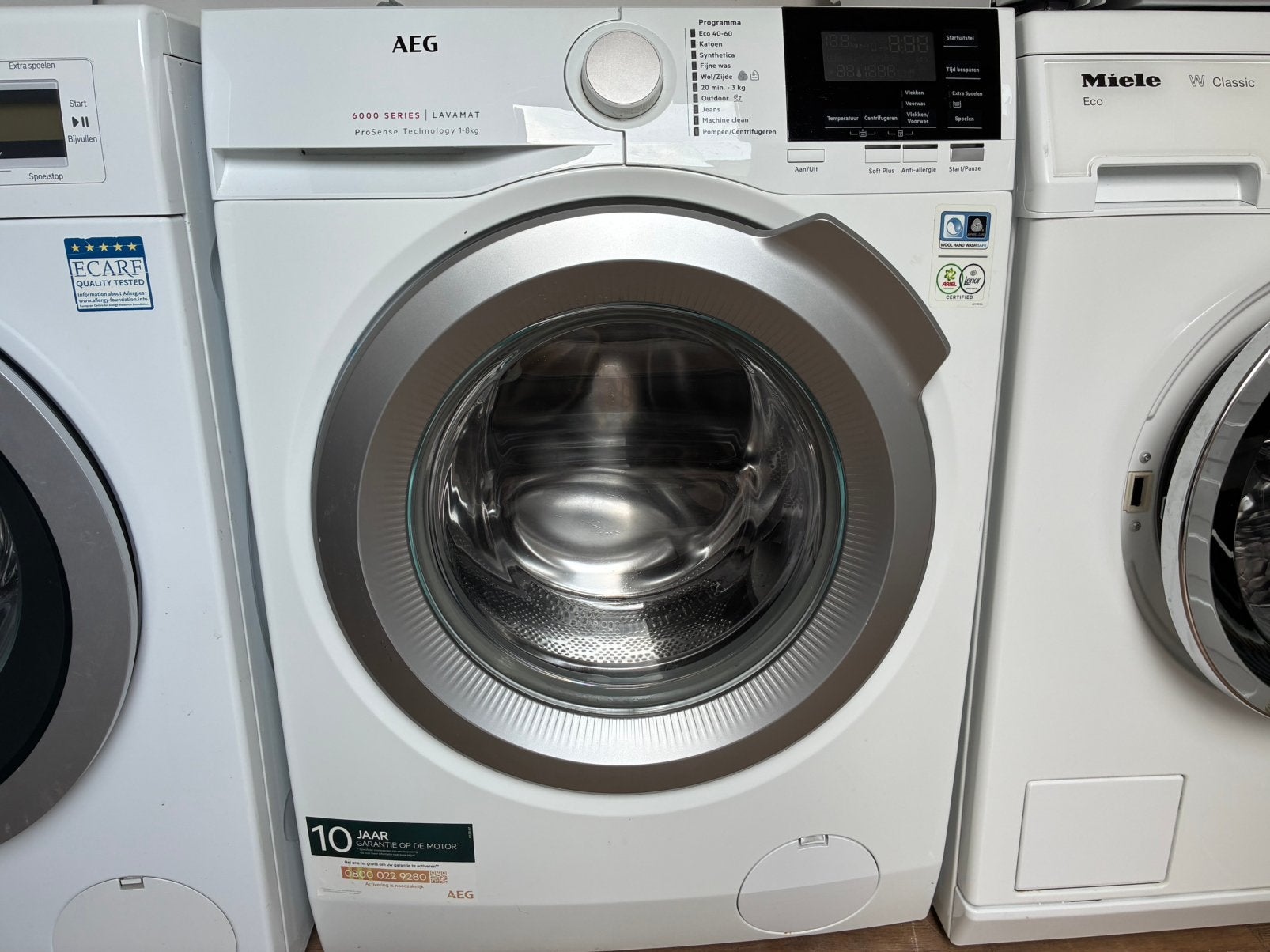 Zo goed als Nieuw Jong Weinig gebruikt AEG 6000 Series 8Kg, AEG, 1200 tot 1600 toeren, AEG, 8 tot 10 kg