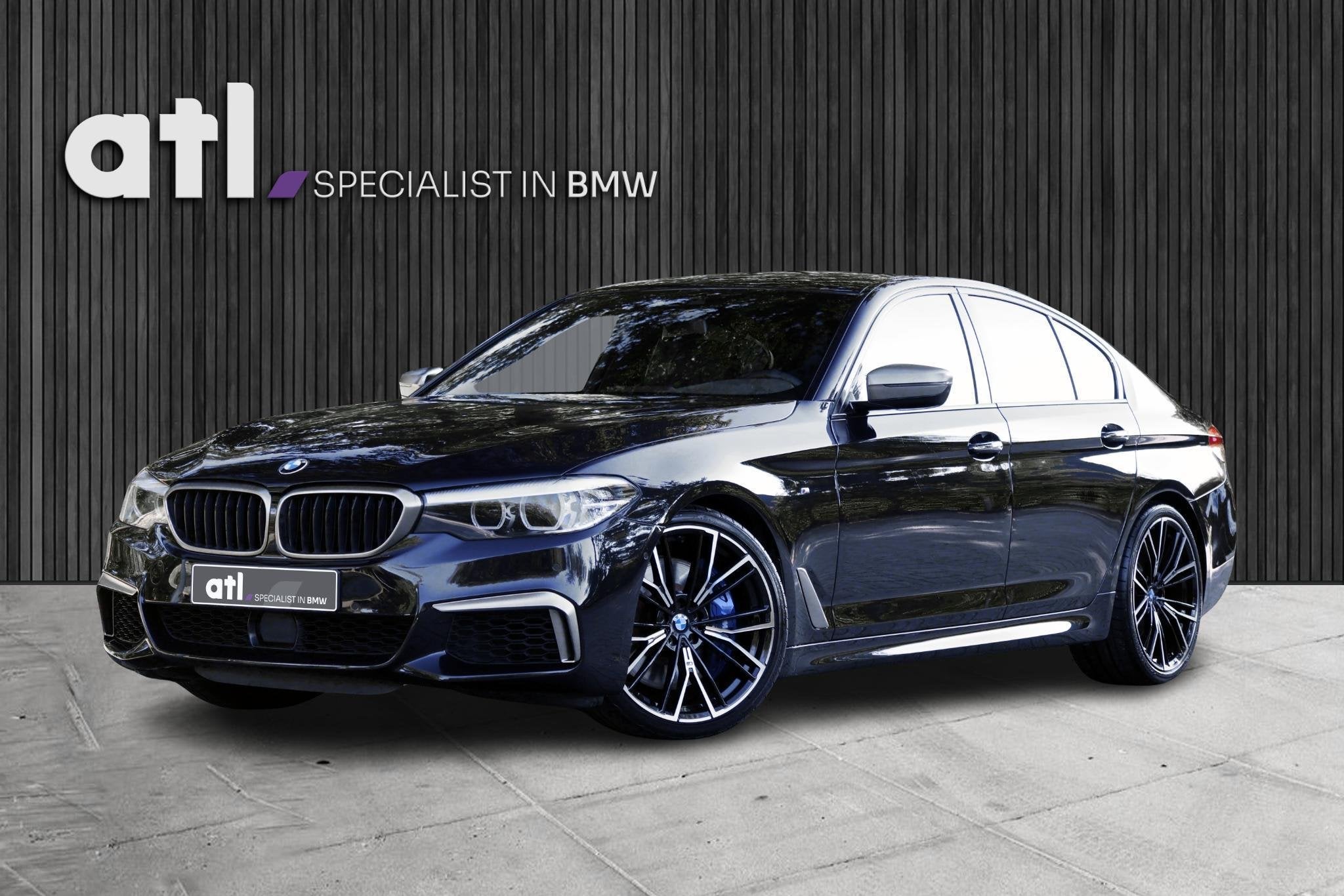 BMW 5-serie M550i xDrive Executive M-Sport | Merino leder |, Automaat, Gebruikt, 4395 cc, Alcantara