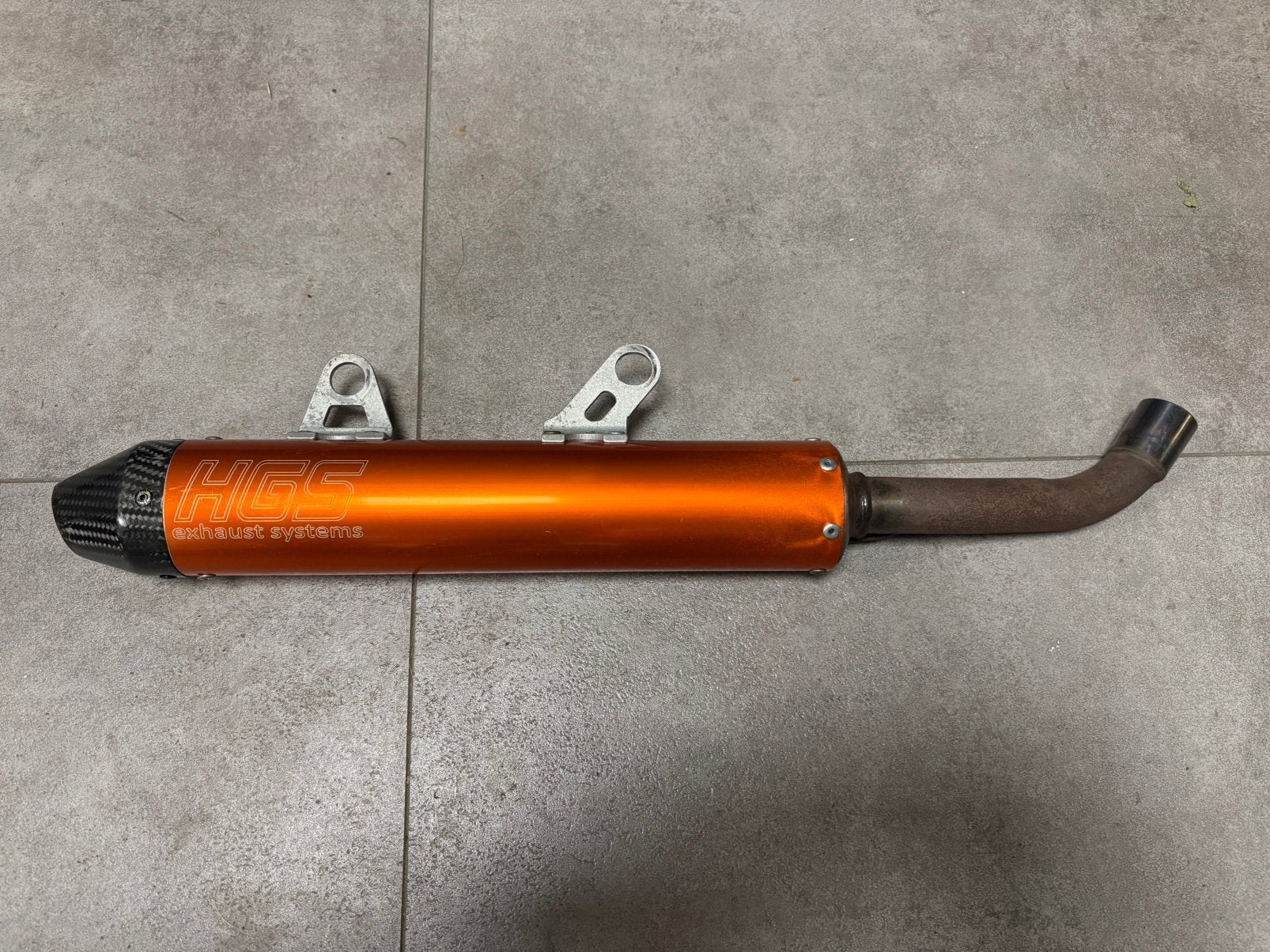 HGS uitlaatdemper | KTM EXC 250/300 TPI 2020-2023, Motoren, Ophalen, Gebruikt