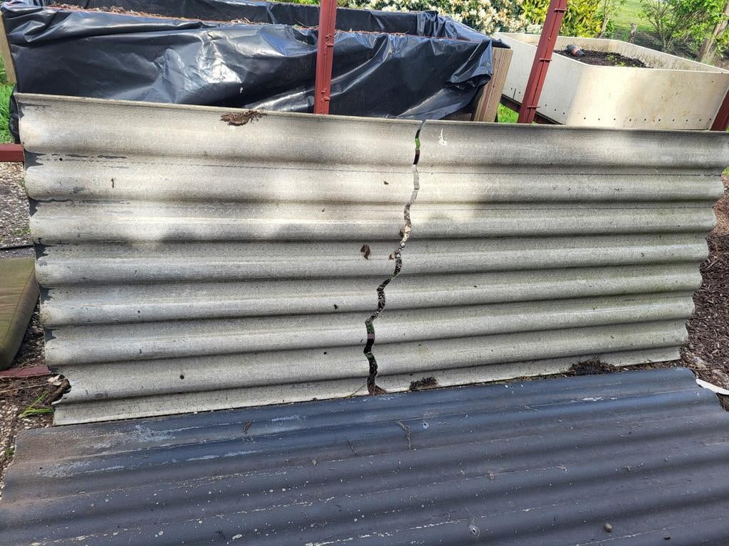 Gebruikte Golfplaten 1M x 2.50M - 3 stuks, Gebruikt, Zwart, Ophalen of Verzenden, 15 m² of meer