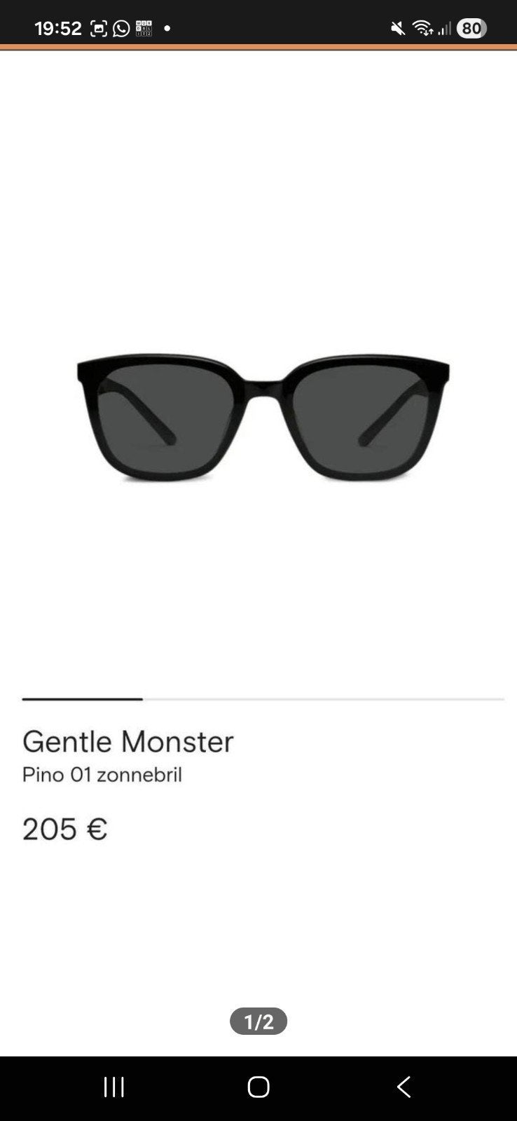 Gentle monster zonnebril, Ophalen of Verzenden, Nieuw, Overige merken