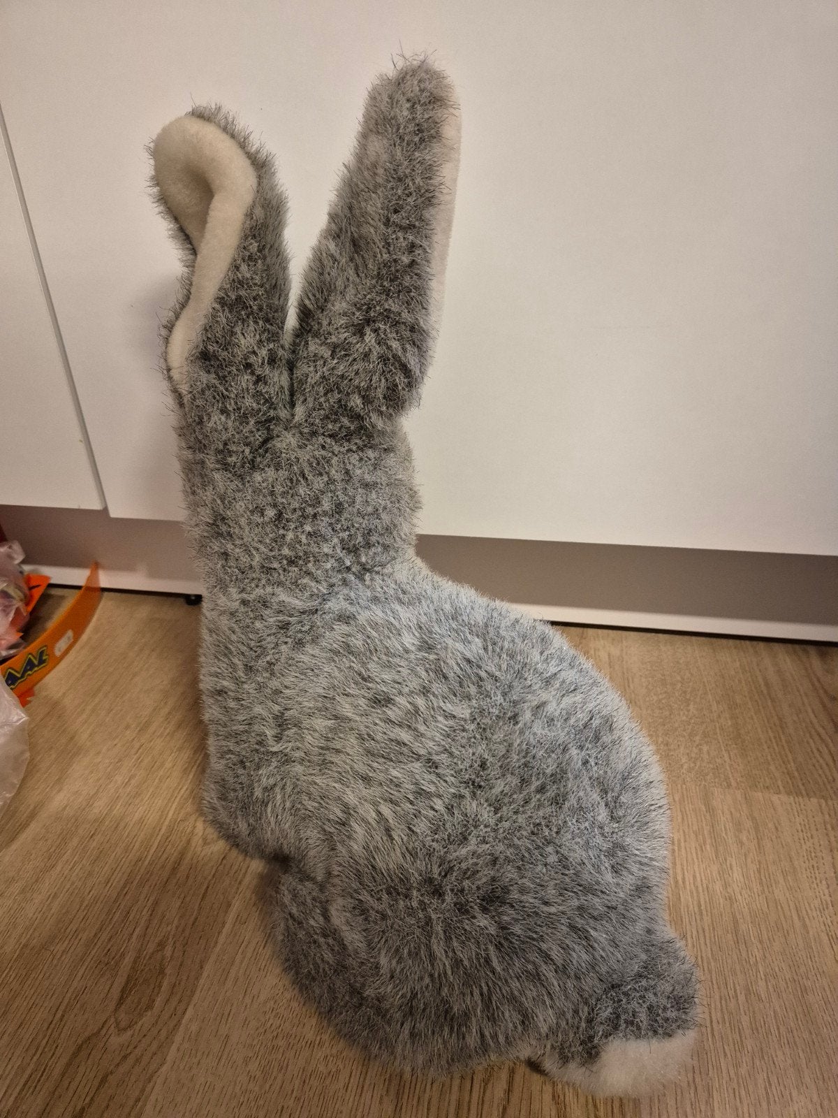 Grijze haas knuffel 40 cm, Kinderen en Baby's, Ophalen of Verzenden