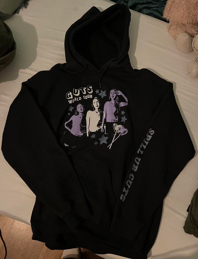 Olivia Rodrigo hoodie, Ophalen of Verzenden, Zo goed als nieuw, Zwart