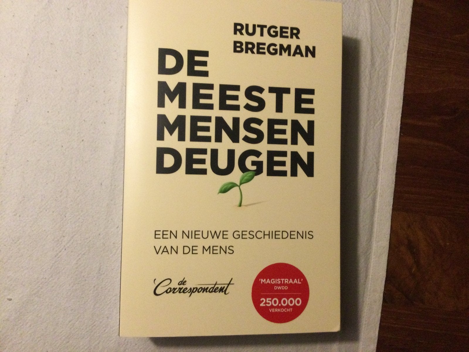 Rutger Bregman, De meeste mensen deugen…, Boeken, Ophalen of Verzenden, Nieuw, Europa