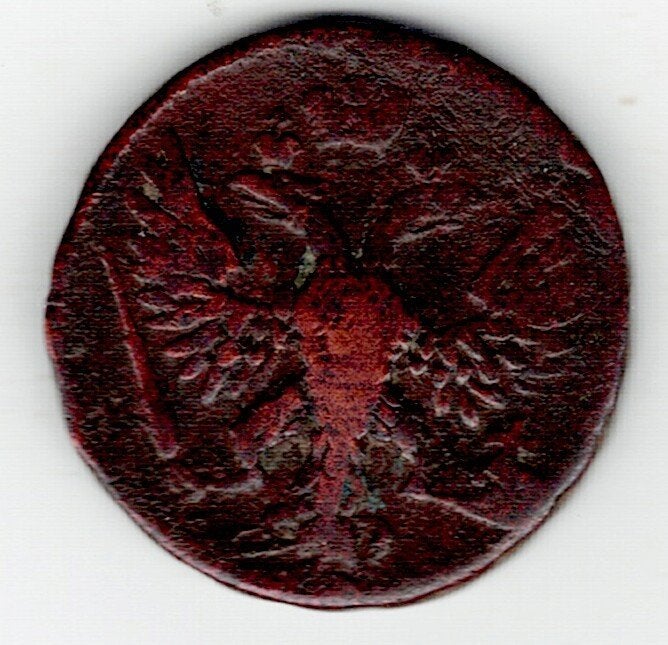 26-2060 Rusland 1 denga 1748, Ophalen of Verzenden, Rusland, Losse munt