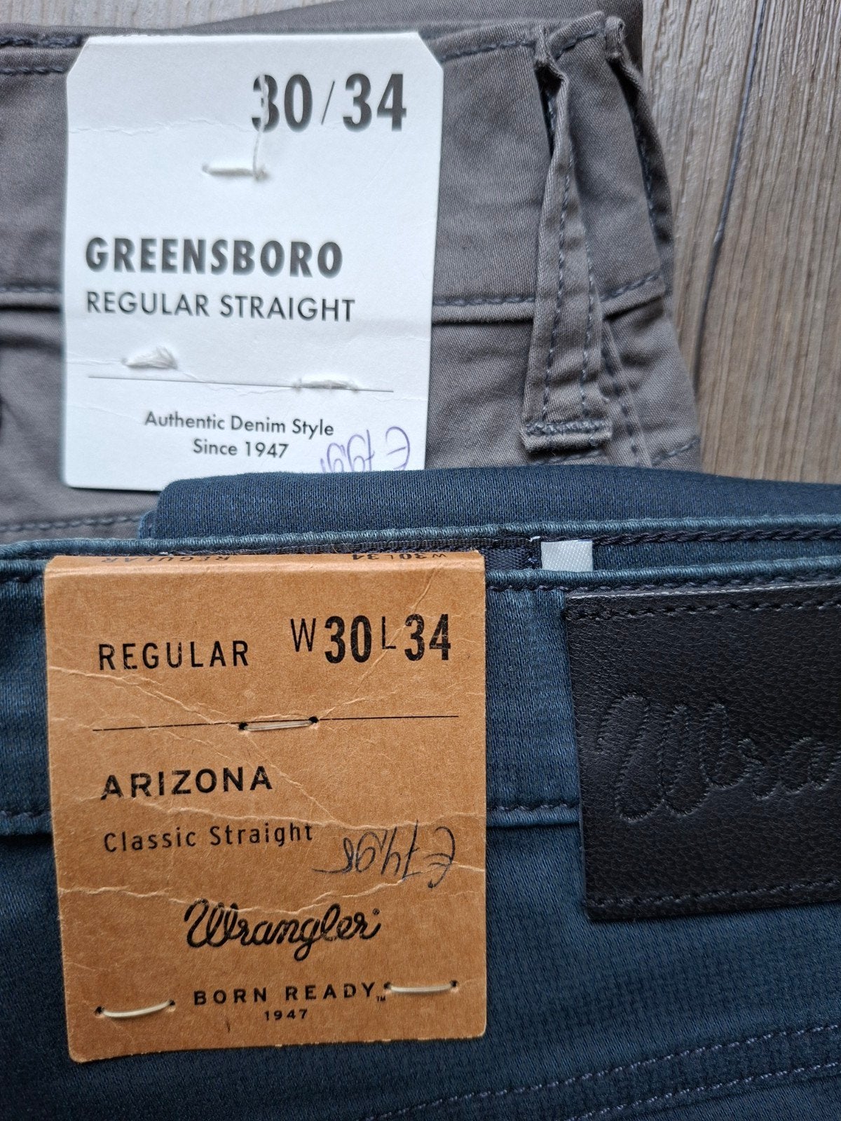 2x Wrangler jeans W30 L34 Greensboro-Arizona, Ophalen of Verzenden, Nieuw, W32 (confectie 46) of kleiner, Wrangler