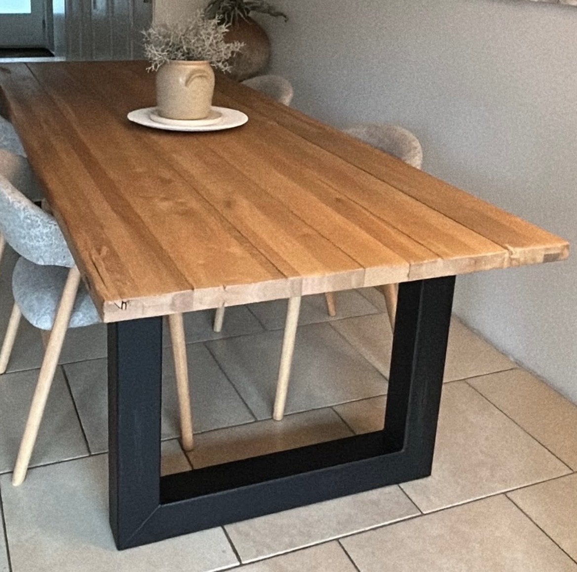 Stalen tafelpoten - 85 cm breed, 72 cm hoog, Ophalen, Tafelpoot, Gebruikt, 50 tot 100 cm