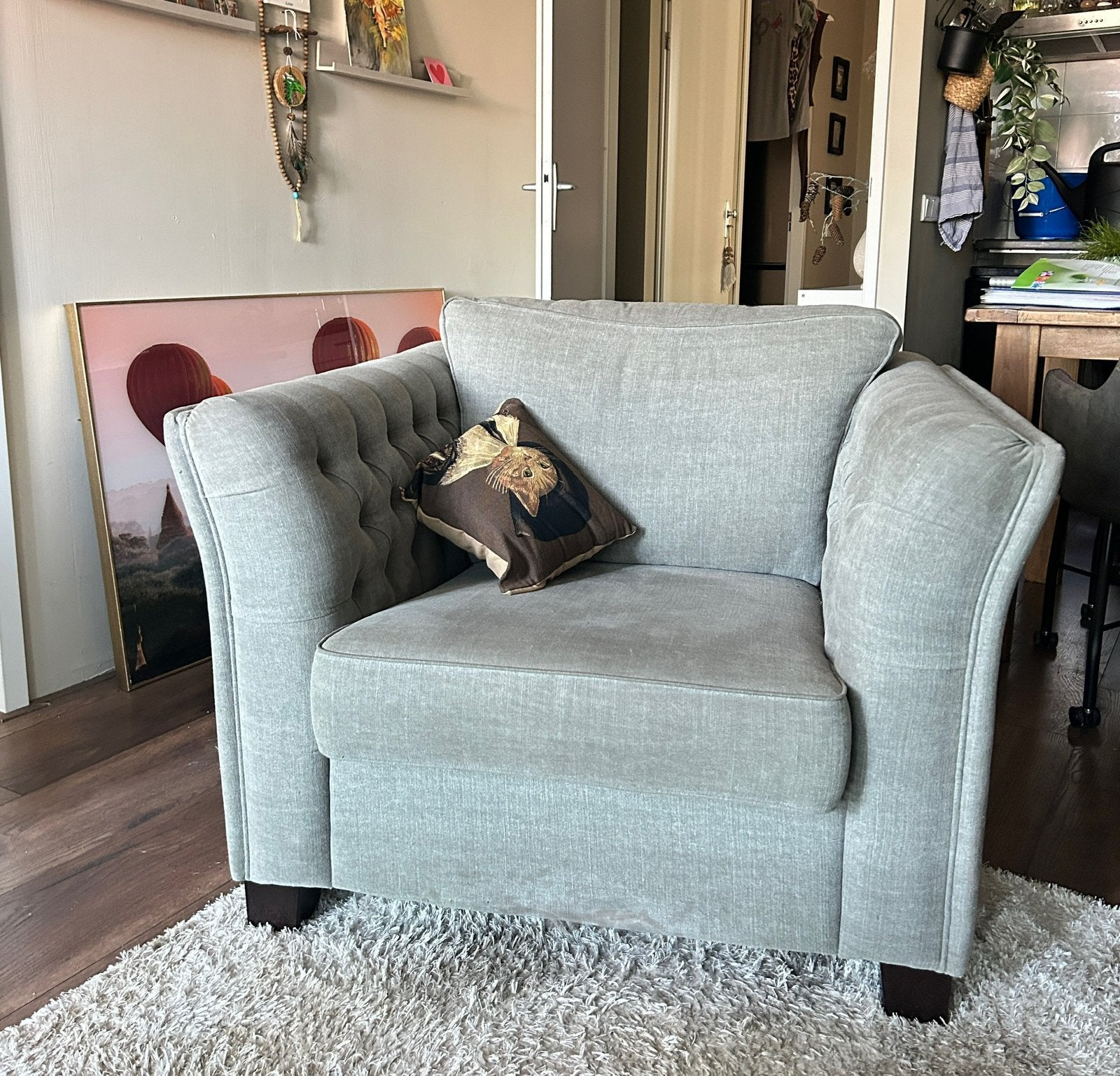 Te koop: mooie landelijke stijl fauteuil/stoel, Ophalen, Eenpersoons, Minder dan 75 cm, Zo goed als nieuw