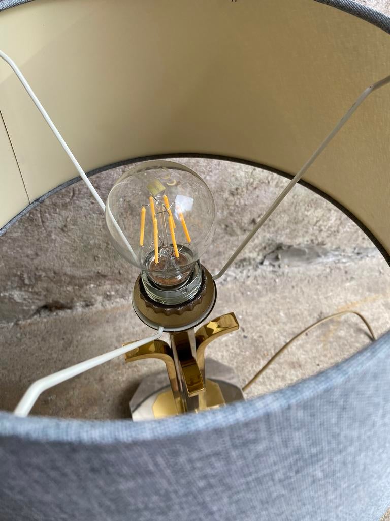 Neuhaus messing tafellamp , jaren 80, Ophalen of Verzenden, Huis en Inrichting