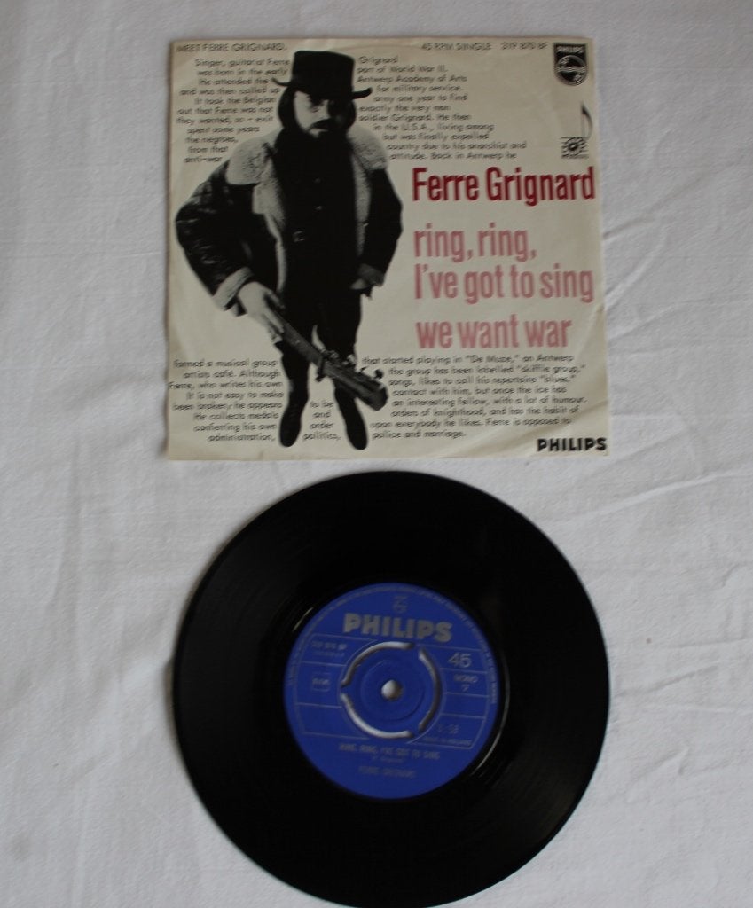 ferre Grignard - ring, ring I've got to sing, Cd's en Dvd's, Ophalen of Verzenden, Gebruikt, 7 inch, Pop