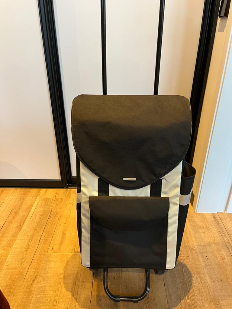 Andersen Quattro boodschappentrolley - Zwart/creme, Ophalen, 40 tot 60 cm, 30 cm of meer, Zwart