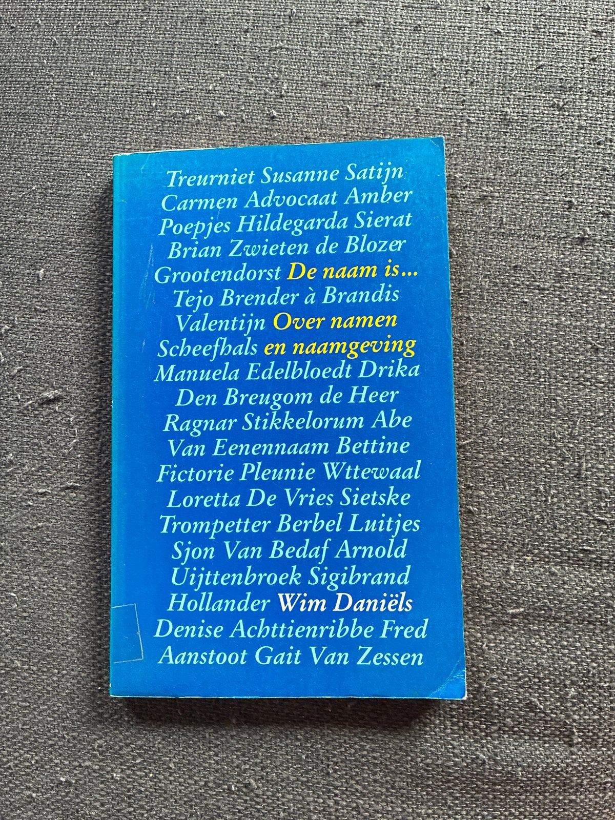 De naam is... Over namen en naamgeving - Wim Daniëls, Boeken, Ophalen of Verzenden, Zo goed als nieuw, Nederland