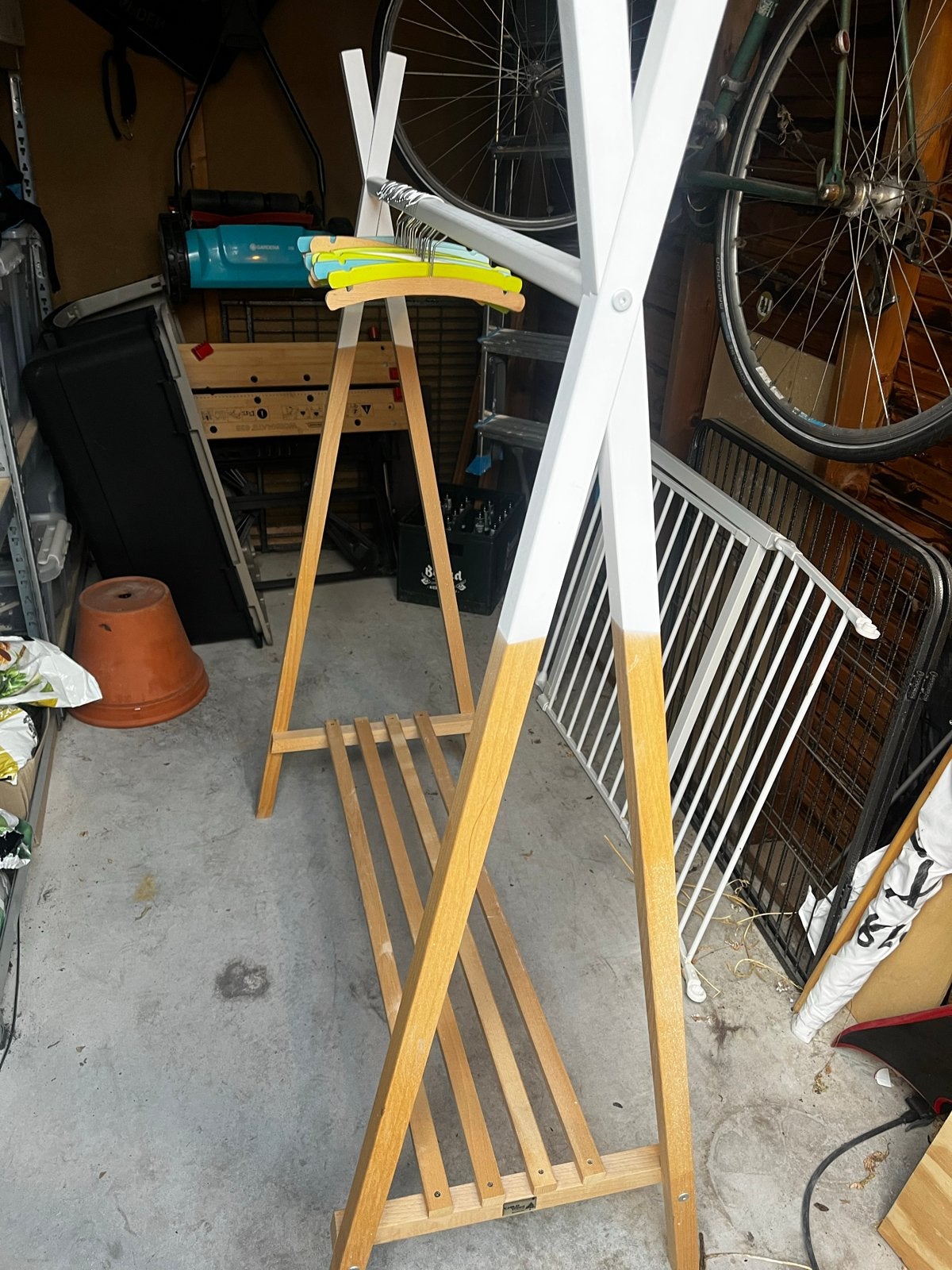 Houten kinderrek met hangers - Childwood, Ophalen, Gebruikt, Kast