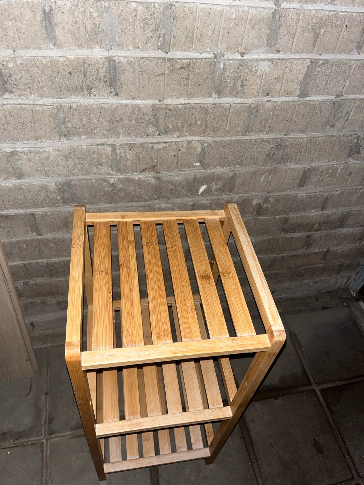 Bamboe badkamerrekje met 3 planken, Ophalen, Gebruikt