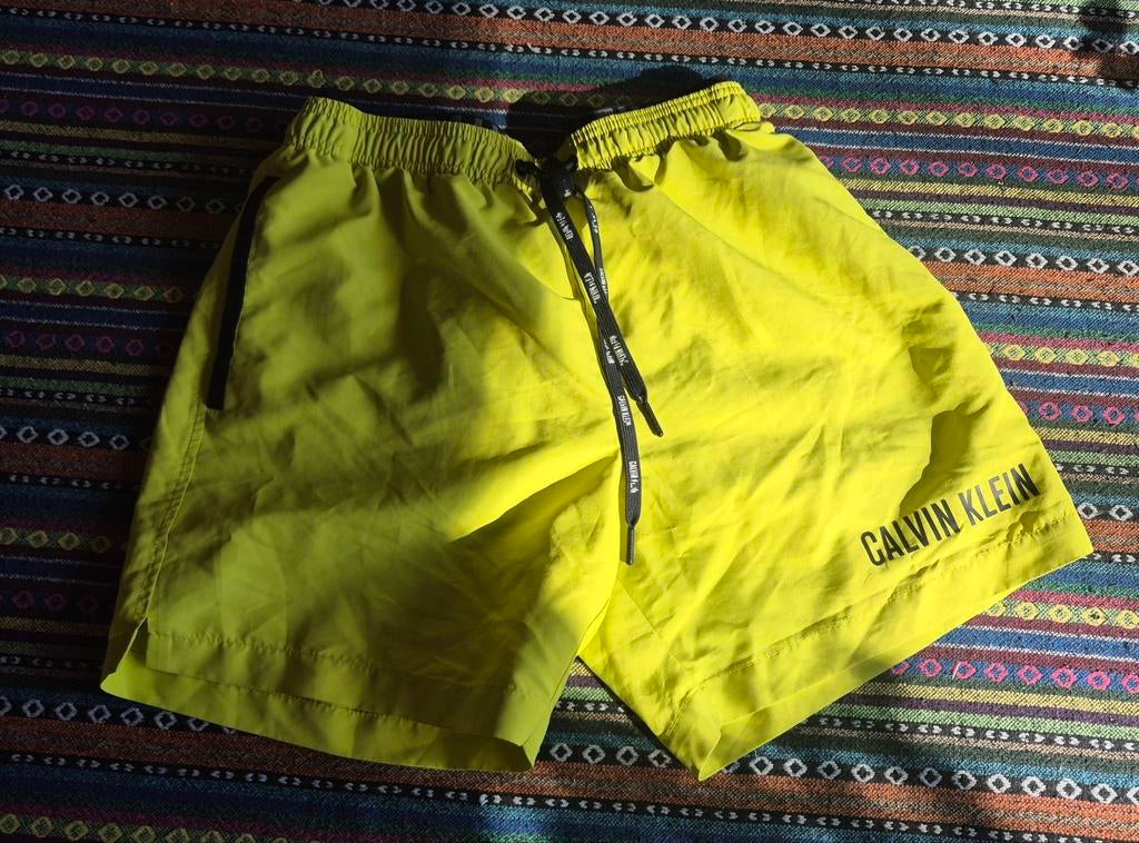 Calvin Klein Zwemshort - Geel - Maat S, Kleding | Heren, Badmode en Zwemkleding, Calvin Klein, Geel, Ophalen of Verzenden, Zwemshort