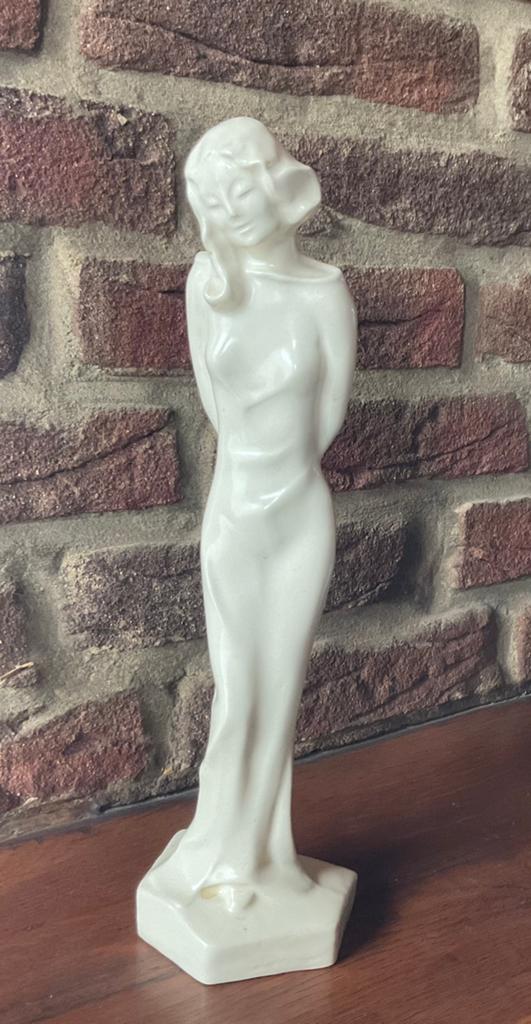 Plateel Art Deco Dame, Antiek en Kunst, Ophalen of Verzenden