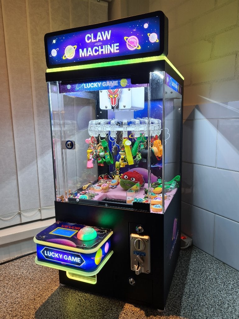 Clip Kermis Claw Grijp Arcade Bartop Spelcomputer, Verzamelen, Overige munten, Ophalen, Gebruikt, Met sleutels