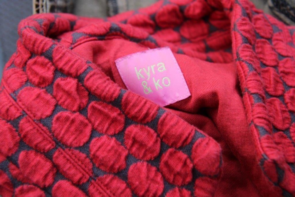Jasje rood/ grijs Kyra & Ko mt Xl Vaste prijs, Verzenden, Maat 46/48 (XL) of groter, Zo goed als nieuw, Jasje