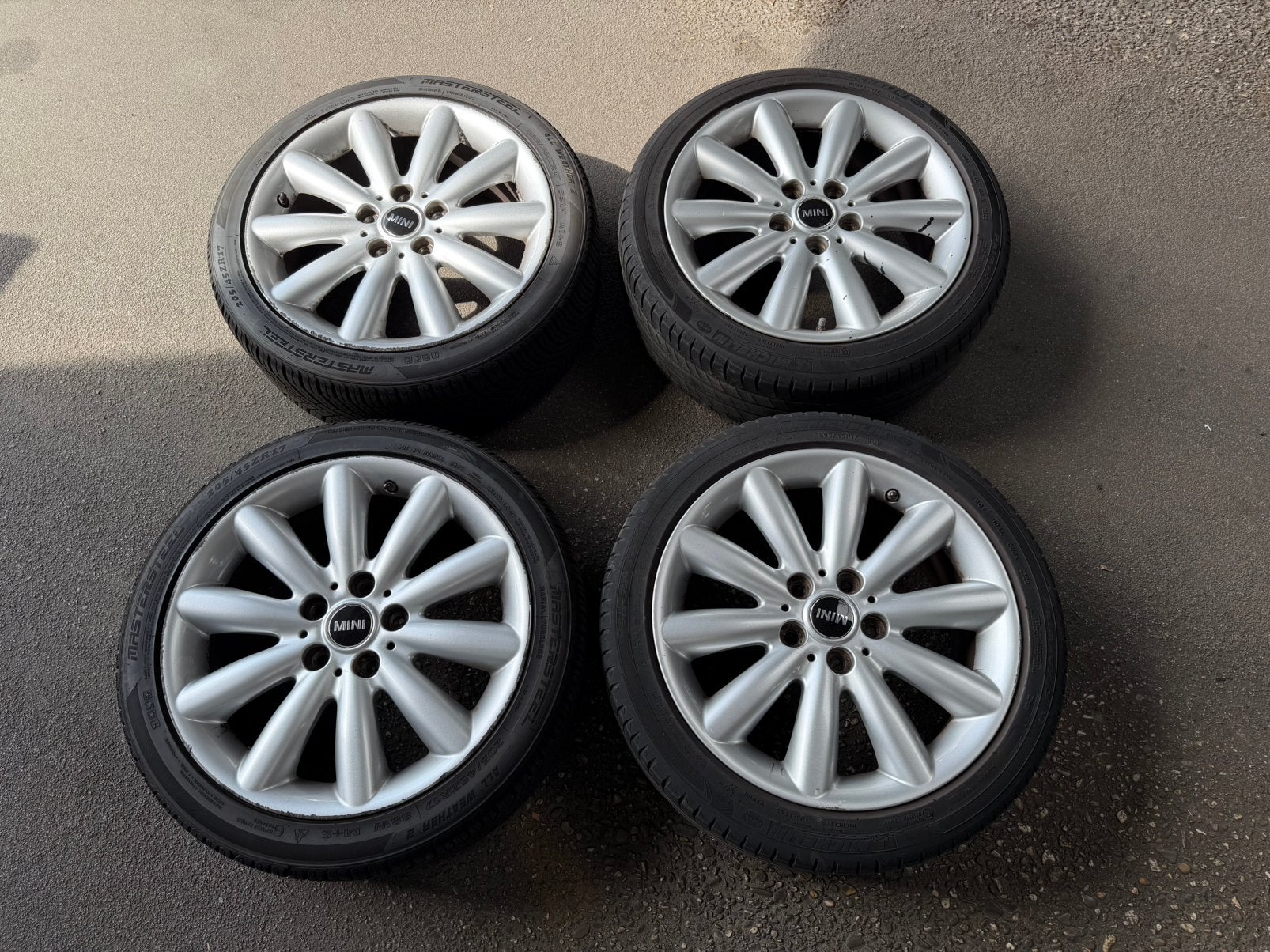 Mini Cooper F56 velgenset 205 45 17 inch, Ophalen, Banden en Velgen, 17 inch, 205 mm