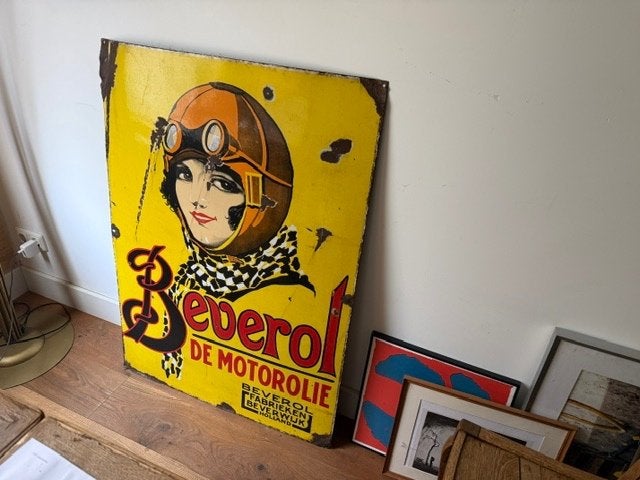 emaille reclamebord, Ophalen
