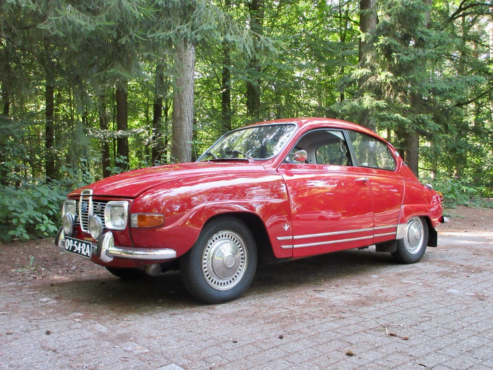 Saab 96 1.5 V4 1971 origineel NL, Auto's, 1498 cc, 68 pk, Origineel Nederlands, Handgeschakeld
