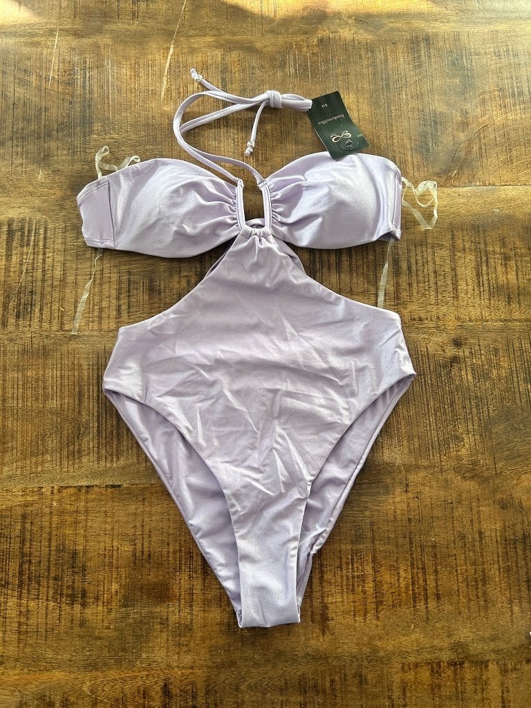 Hunkemöller Aruba Badpak 36 - SALE OP=OP, Paars, Nieuw, Badpak, Ophalen of Verzenden