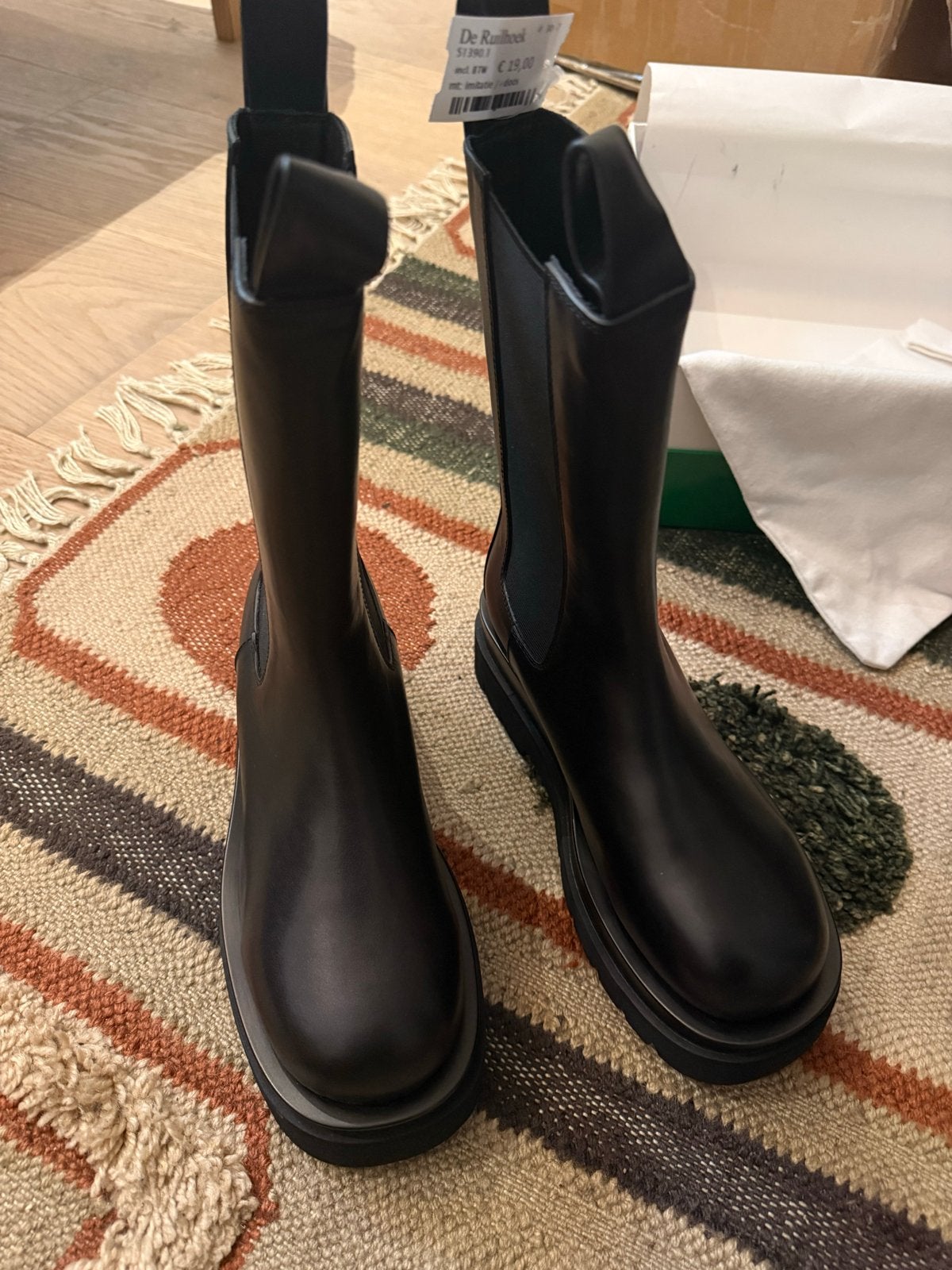 Bottega Veneta Lug Boots - Zwart, Maat 41, Kleding | Dames, Schoenen, Ophalen of Verzenden, Nieuw, Zwart, Lage of Enkellaarzen