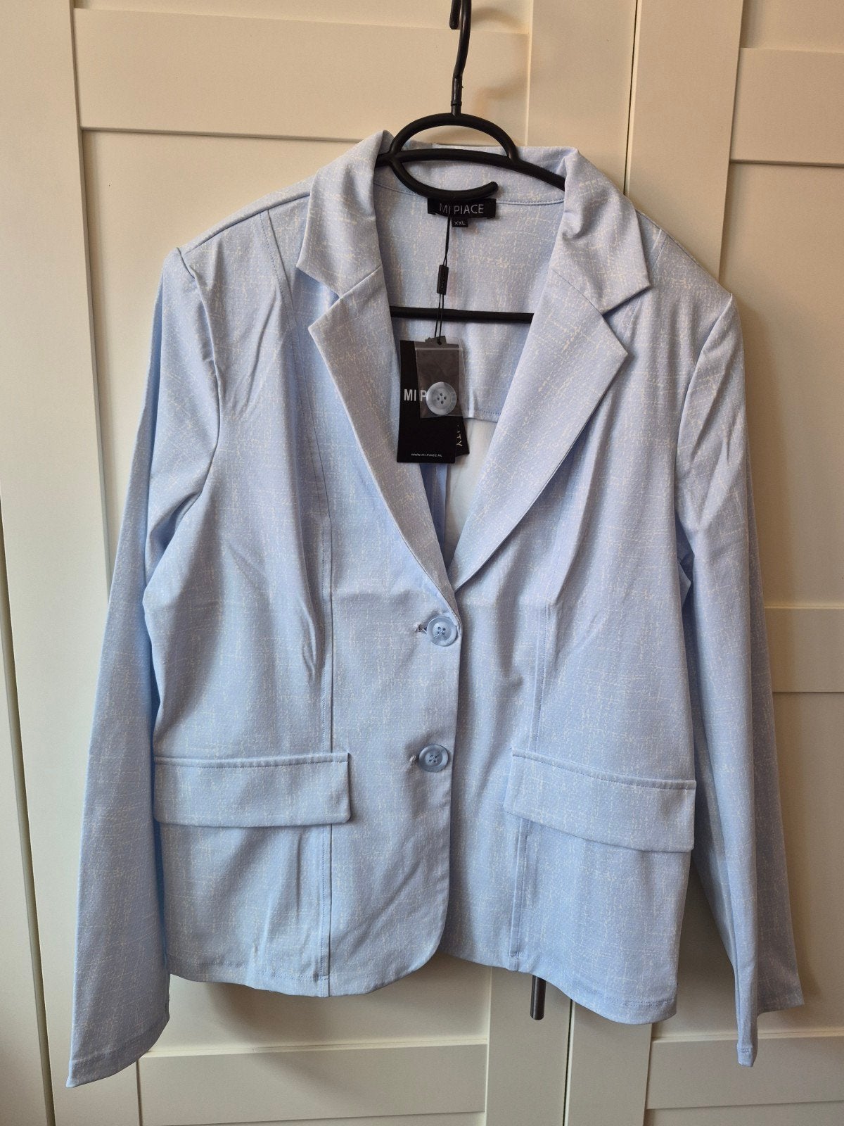 Mi Piace Travelstof Blazer XXL, Mi Piace, Blauw, Maat 46/48 (XL) of groter, Nieuw