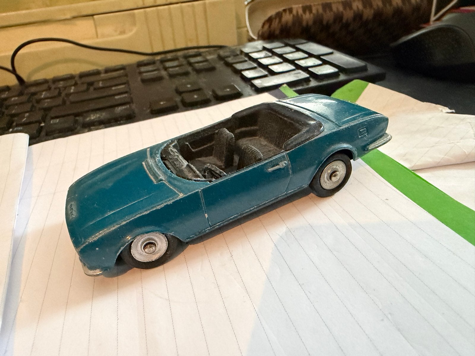 Zeldzame Dinky Toys Peugeot 504 Cabriolet - Originele Lak, Gebruikt, Auto, Dinky Toys, Ophalen of Verzenden