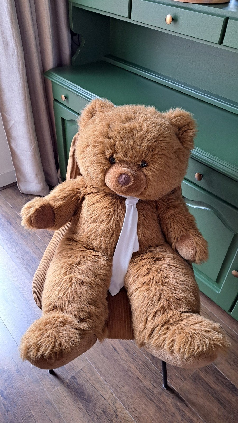 Grote knuffelbeer 90cm, Ophalen of Verzenden, Stoffen beer, Overige merken