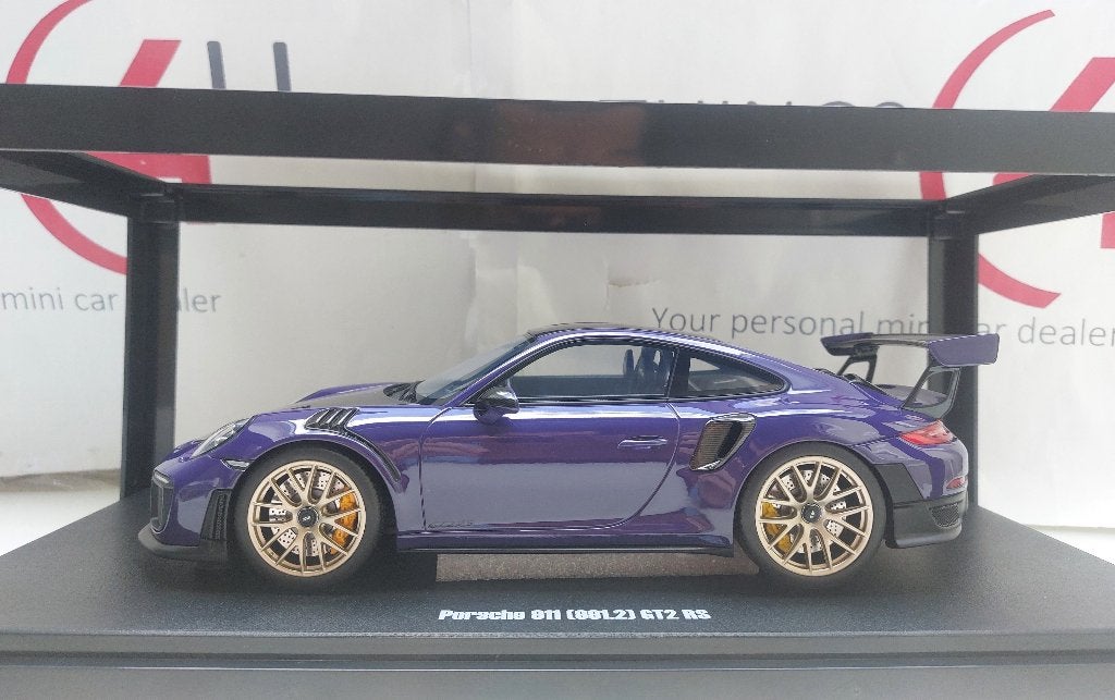 GT Spirit 1:18 Porsche 911 (991.2) GT2 RS 2023 violet nieuw, Ophalen of Verzenden, Nieuw, Auto, Overige merken