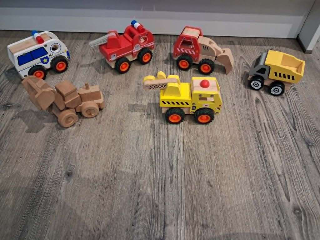 Set houten speelvoertuigen, Ophalen, Zo goed als nieuw, Overige typen