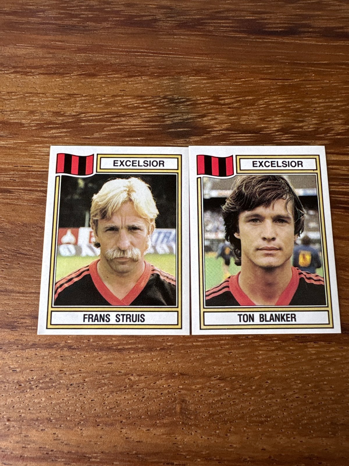 Panini Voetbal 83 Excelsior: Frans Struis & Ton Blanker, Verzamelen, Sportartikelen en Voetbal, Ophalen of Verzenden, Zo goed als nieuw