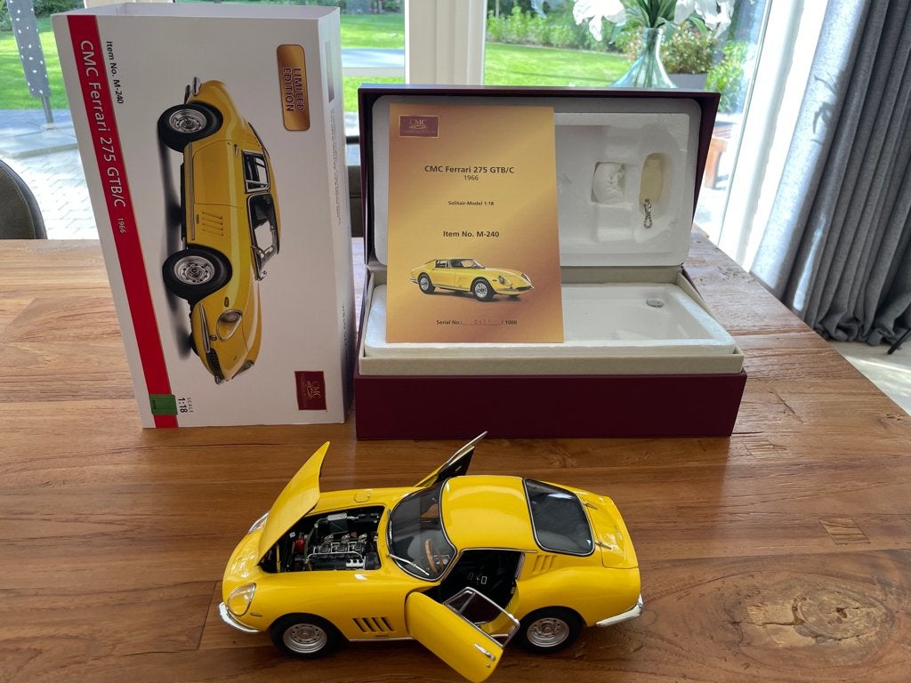 CMC Ferrari 275 GTB/C Modena yellow cmc m-240, Ophalen of Verzenden, Zo goed als nieuw, Auto, Overige merken