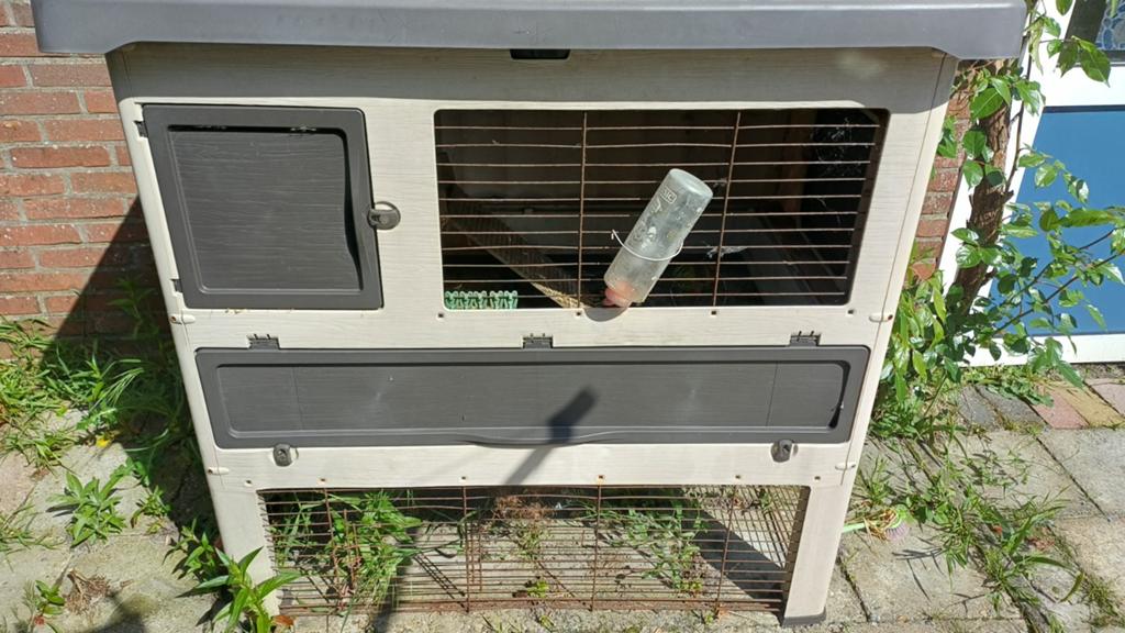 Konijnenhok, Dieren en Toebehoren, Gebruikt, Ophalen of Verzenden, 90 cm of meer, Hok