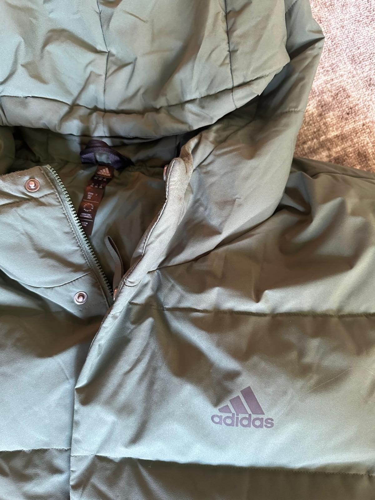 Adidas gewatteerde jas - Groen - Maat 2XL, Ophalen, Zo goed als nieuw, Maat 56/58 (XL), Groen