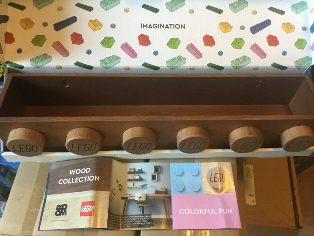Houten LEGO Boekenrek - Nieuw in Doos, Huis en Inrichting, Kasten | Boekenkasten, Met plank(en), Nieuw, Minder dan 25 cm, Minder dan 100 cm
