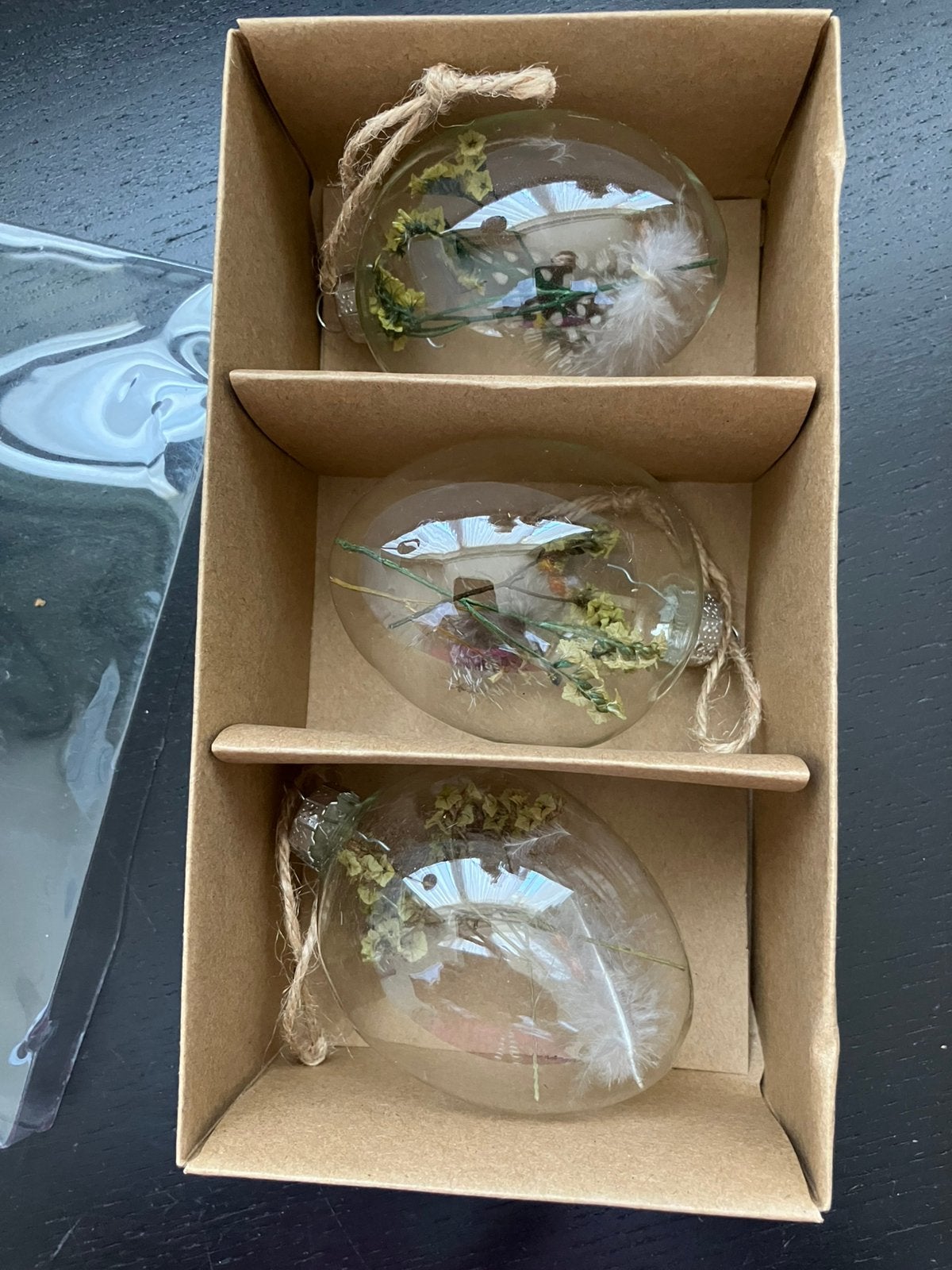 Nieuw/3x grote glazen eieren decoratie/Pasen, Ophalen of Verzenden, Nieuw