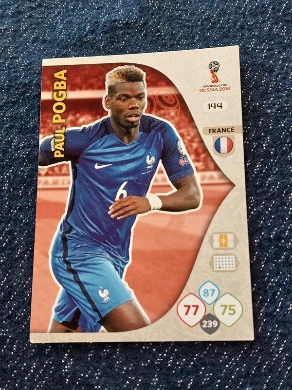 Panini / Voetbalkaart / Paul Pogba / Frankrijk / WK 2018, Ophalen of Verzenden, Zo goed als nieuw, Buitenlandse clubs, Spelerskaart