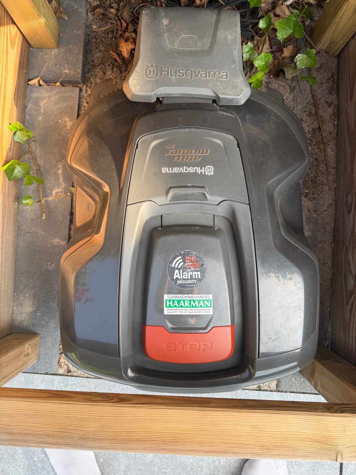 Husqvarna Automower 310 met storing - geen lussignaal/repara, Ophalen, Gebruikt, Accu-grasmaaier