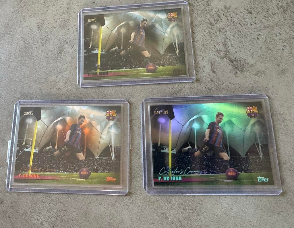 Frenkie de Jong verzamelkaarten limited edities /10,99,199, Ophalen, Nieuw, Meerdere kaarten