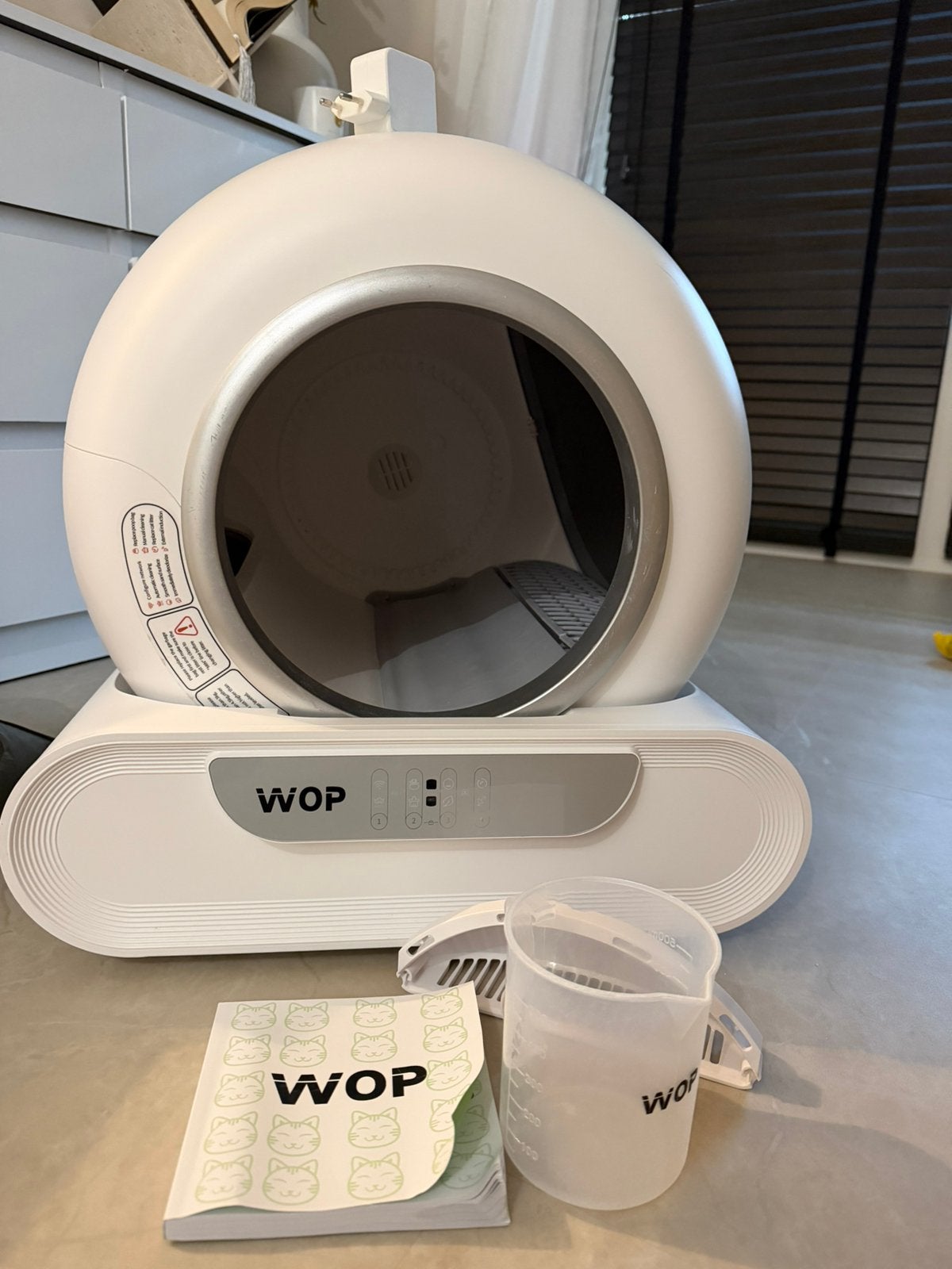 Wop automatische kattenbak wit, Ophalen, Zo goed als nieuw