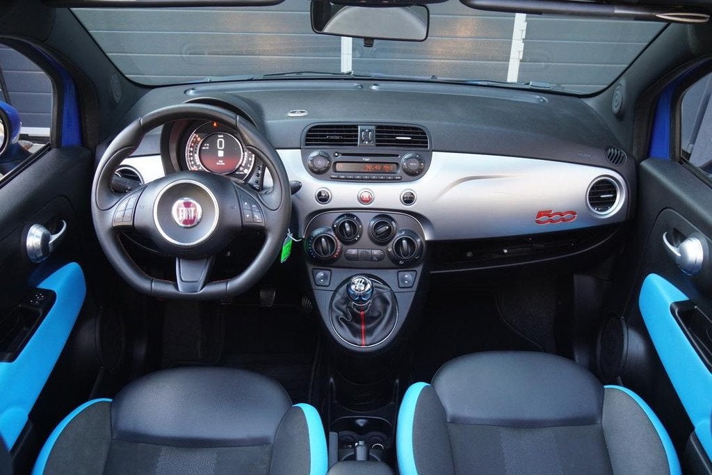 Fiat 500 C 1.2 500S DIGITALE COCKPIT LEDER AIRCO PDC ARMSTEU, Auto's, Fiat, Gebruikt, 4 cilinders, Cabriolet, Leder en Stof