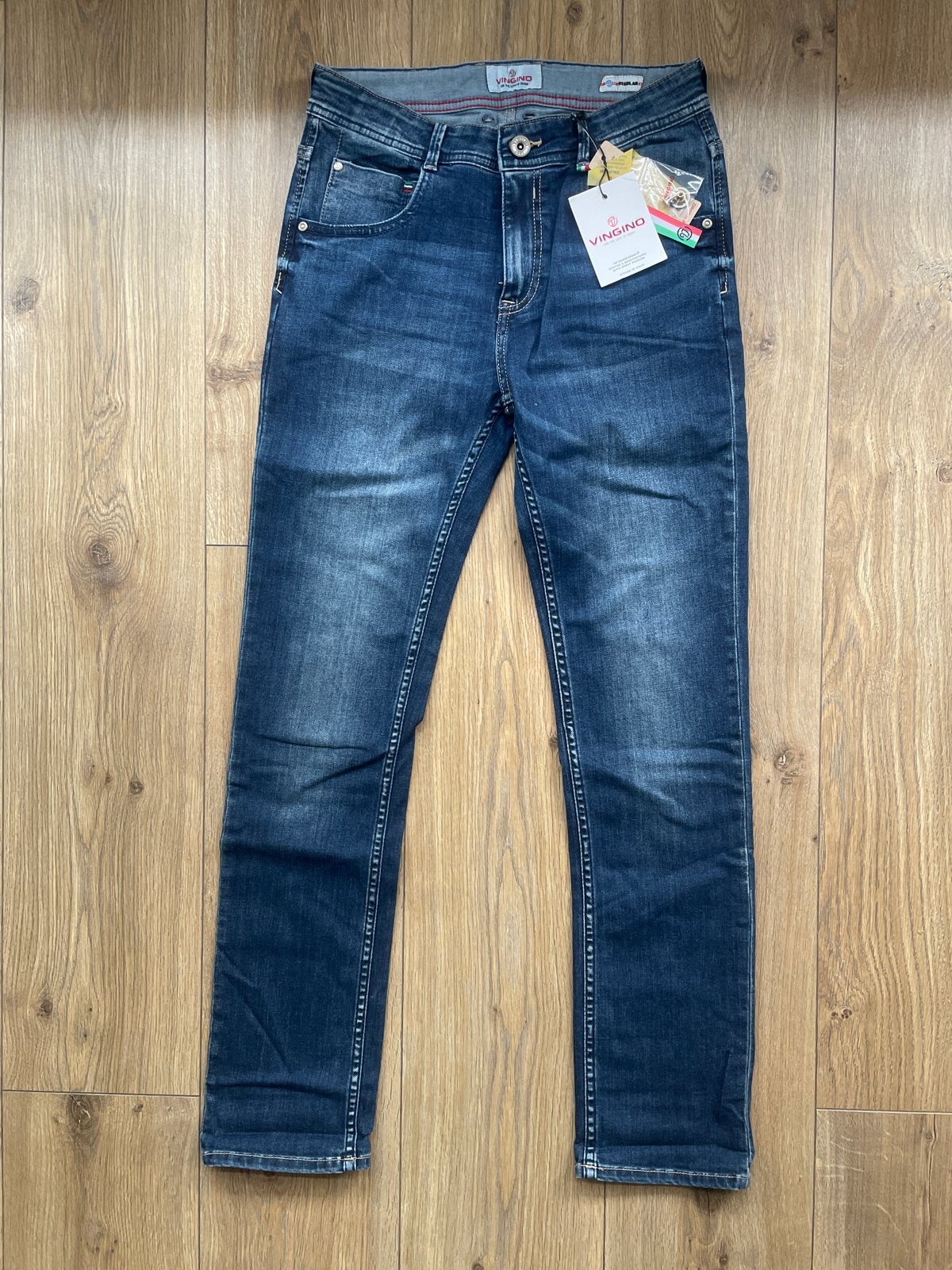 Nieuwe Vingino spijkerbroek regular fit maat 164, Ophalen of Verzenden, Nieuw, Jongen, Broek