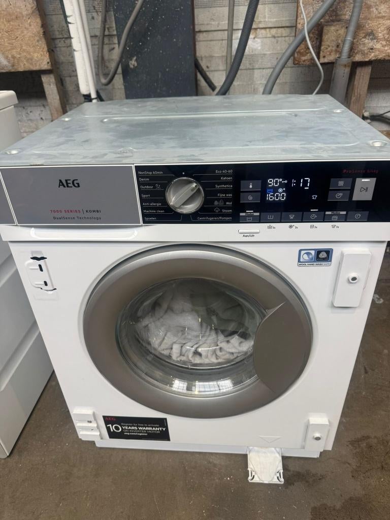 AEG inbouw wasdroog combi 7000 serie 1600 toeren, Witgoed en Apparatuur, Wasmachines, 1200 tot 1600 toeren, 8 tot 10 kg, Ophalen of Verzenden