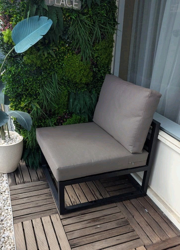 Life Outdoor Lounge Stoel met Kussens, Tuin en Terras, Tuinstoelen, Ophalen, Gebruikt, Metaal