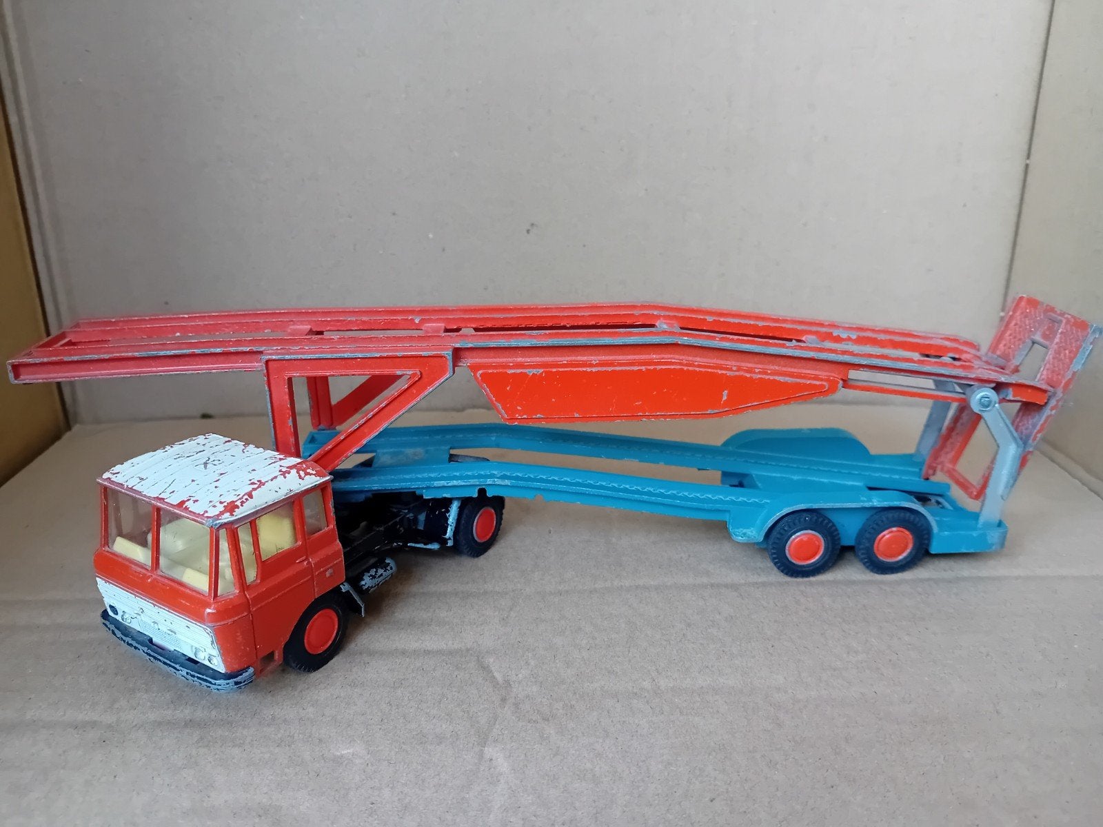 Daf Truck Lion Car No 50, Ophalen of Verzenden, Gebruikt, Bus of Vrachtwagen, Lion Toys