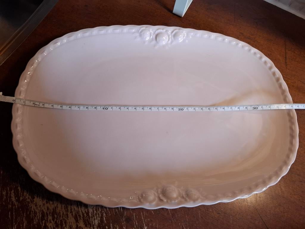 Hutschenreuther Lichtroze Serveerschaal/Bord 35 cm, Ophalen of Verzenden
