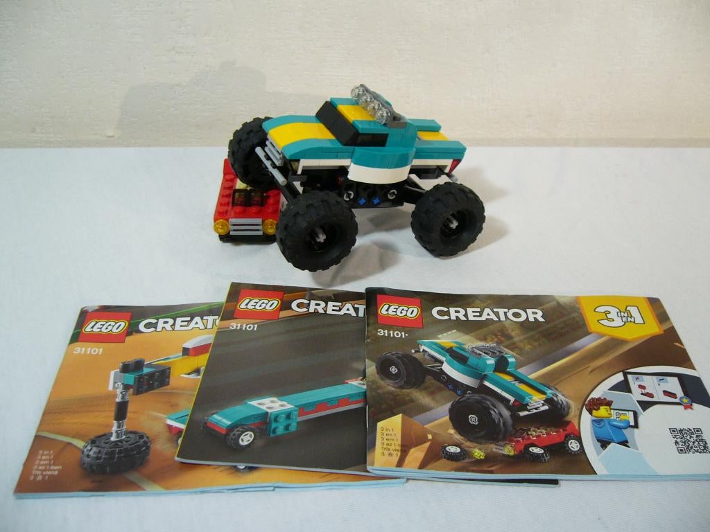 Lego Creator 31101 Monster Truck, Gebruikt, Ophalen of Verzenden, Compleet, Lego